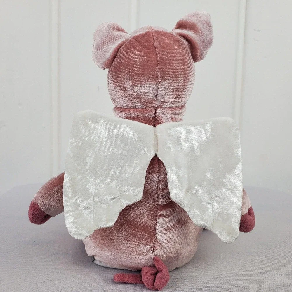 JellyCat 10 inch Piggy Might Fly Plush Crushed Velvet Pig Wings Stuffed Toy - Picture 3 of 10